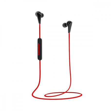 Bliszteres Lenovo HE01 sztereo bluetooth sport headset mikrofonnal piros
