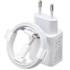  BLISZTERES Xiaomi IMILAB gyári hálózati fehér töltőfej Type-C - Type-C adatkábellel 5A 20W