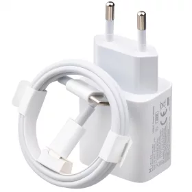  BLISZTERES Xiaomi IMILAB gyári hálózati fehér töltőfej Type-C - Type-C adatkábellel 5A 20W