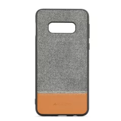   Meleovo Fabric szövetbevonatos prémium szürke hátlapvédő tok Samsung G970F Galaxy S10e