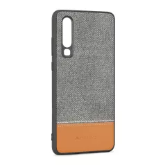   Meleovo Fabric szövetbevonatos prémium szürke hátlapvédő tok Huawei P30