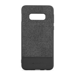   Meleovo Fabric szövetbevonatos prémium fekete hátlapvédő tok Samsung G970F Galaxy S10e