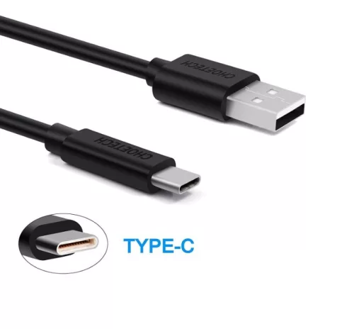 Choetech Ac0002 Usb-A - Type-C adatkábel, fekete, 1m