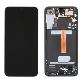   Samsung SM-S906 Galaxy S22 Plus (2022) fekete gyári LCD kijelző érintővel és kerettel