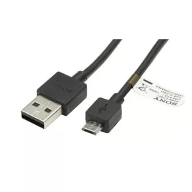 Sony EC-801 gyári USB - micro USB fekete adatkábel