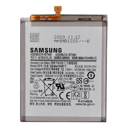Samsung EB-BA415ABY gyári akkumulátor Li-Ion 3500mAh (A415 Galaxy A41)