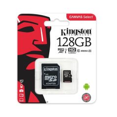   Kingston microSDHC 128GB Class 10 memóriakártya SD adapterrel Artisjus matricával