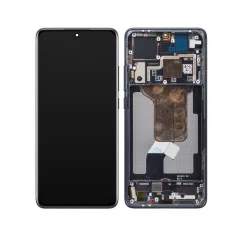   Xiaomi 12S / 12X / 12 szürke gyári LCD kijelző érintővel és kerettel
