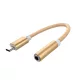 Type-C - 3,5mm jack átalakító kábel arany