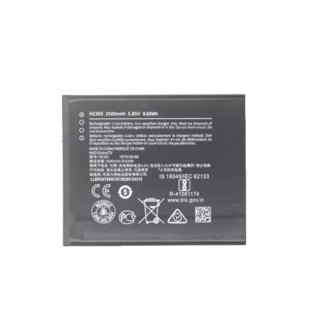Nokia HE365 gyári akkumulátor Li-Ion 2500mAh (Nokia 1 Plus)