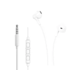   Utángyártott  fehér 3,5mm sztereo headset lejátszásvezérlő gombokkal