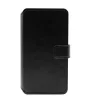 Puro  univerzális Eco-leather könyvtok 6,5" telefon méretig fekete
