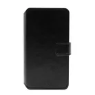 Puro  univerzális Eco-leather könyvtok 6,5" telefon méretig fekete