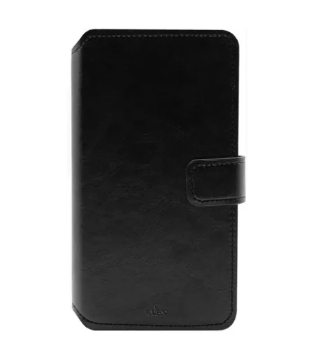 Puro  univerzális Eco-leather könyvtok 6,5" telefon méretig fekete