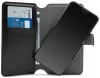 Puro  univerzális Eco-leather könyvtok 6" telefon méretig fekete