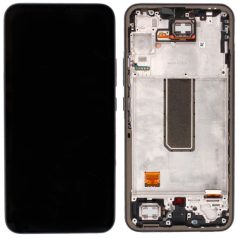   Samsung A346 Galaxy A34 5G fekete OLED LCD kijelző érintővel és kerettel