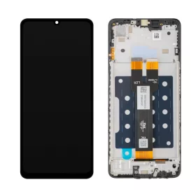  Samsung A076 Galaxy A07 5G fekete gyári LCD kijelző érintővel és kerettel (GH81-28713A)