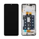 Samsung A076 Galaxy A07 5G fekete gyári LCD kijelző érintővel és kerettel (GH81-28713A)