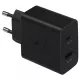 Samsung Duo EP-TA220EBE gyári hálózati fekete gyorstöltő 3A 35W (1x Type-C / 1x USB)