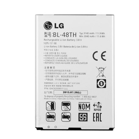 LG BL-48TH (Optimus G Pro) gyári akkumulátor Li-Ion 3140mAh