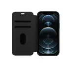 OtterBox Strada Apple iPhone 13 Pro (6.1) oldalra nyíló mágneses bőr könyvtok szilikon belsővel fekete