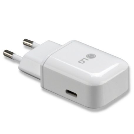 LG gyári hálózati fehér gyors töltőfej 3A (MCS-N04ER) USB-C csatlakozóval 15W