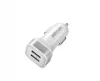 Astrum CC340 (új verzió) fehér - ezüst autós töltő 4.8A 2USB 24W
