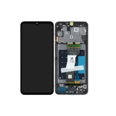  Samsung A057F Galaxy A05s fekete LCD kijelző érintővel és kerettel