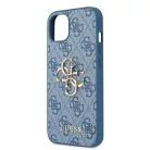 Guess Apple iPhone 13 (6.1) PU 4G Metal Logo hátlapvédő tok kék (GUHCP13M4GMGBL)