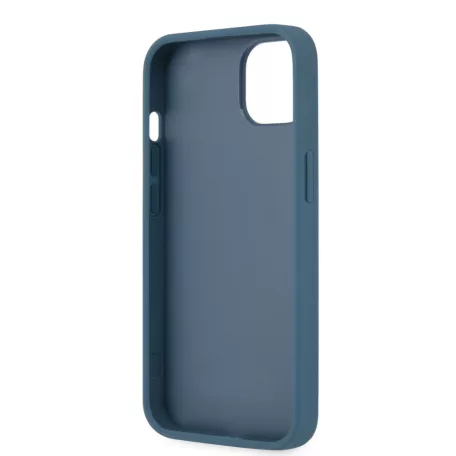 Guess Apple iPhone 13 (6.1) PU 4G Metal Logo hátlapvédő tok kék (GUHCP13M4GMGBL)