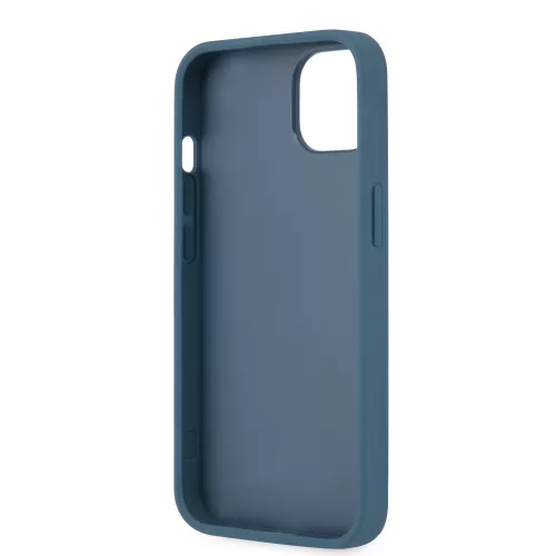 Guess Apple iPhone 13 (6.1) PU 4G Metal Logo hátlapvédő tok kék (GUHCP13M4GMGBL)