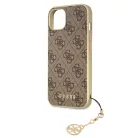 Guess Apple iPhone 13 Mini (5.4) PU 4G Printed Stripe hátlapvédő tok barna (GUHCP13SGF4GBR)