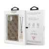 Guess Apple iPhone 13 Mini (5.4) PU 4G Printed Stripe hátlapvédő tok barna (GUHCP13SGF4GBR)