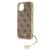 Guess Apple iPhone 13 (6.1) PU 4G Printed Stripe hátlapvédő tok barna (GUHCP13MGF4GBR)