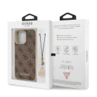Guess Apple iPhone 13 Pro Max (6.7) PU 4G Printed Stripe hátlapvédő tok barna (GUHCP13XGF4GBR)