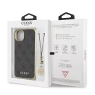 Guess Apple iPhone 13 Mini (5.4) PU 4G Printed Stripe hátlapvédő tok szürke (GUHCP13SGF4GGR)