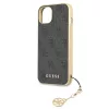 Guess Apple iPhone 13 (6.1) PU 4G Printed Stripe hátlapvédő tok szürke (GUHCP13MGF4GGR)