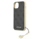 Guess Apple iPhone 13 (6.1) PU 4G Printed Stripe hátlapvédő tok szürke (GUHCP13MGF4GGR)