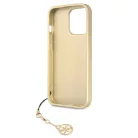 Guess Apple iPhone 13 Pro (6.1) 4G Charms hátlapvédő tok szürke (GUHCP13LGF4GGR)