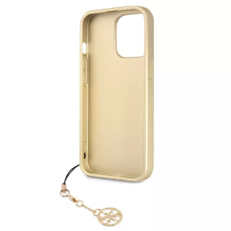 Guess Apple iPhone 13 Pro (6.1) 4G Charms hátlapvédő tok szürke (GUHCP13LGF4GGR)