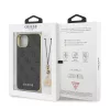 Guess Apple iPhone 13 Pro Max (6.7) PU 4G Printed Stripe hátlapvédő tok szürke (GUHCP13XGF4GGR)