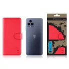 Tactical Field Notes T-Mobile T Phone 5G oldalra nyíló mágneses könyv tok szilikon belsővel piros