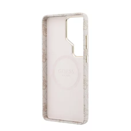 Guess PU 4G Metal Logo Samsung S948 Galaxy S26 Ultra hátlapvédő tok pink (GUHMS26L5P4FWMSP)