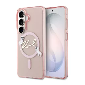  Karl Lagerfeld IML Choupette Magnetic Samsung S942 Galaxy S26 hátlapvédő tok pink (KLHMS26S5HKSCAP)