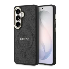   Guess PU Leather Gold Frame MagSafe Samsung S948 Galaxy S26 Ultra hátlapvédő tok fekete (GUHMS26LP4MSEGCK)