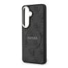 Guess PU Leather Gold Frame MagSafe Samsung S948 Galaxy S26 Ultra hátlapvédő tok fekete (GUHMS26LP4MSEGCK)