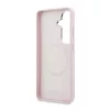 Karl Lagerfeld Grained PU Leather K&CH Samsung Galaxy S26 Plus hátlapvédő tok pink (KLHMS26M6PFKCLP)
