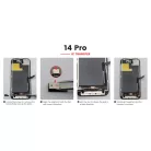 Apple iPhone 14 Pro (6.1) fekete LCD kijelző érintővel (removable IC)