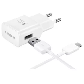   Csomagajánlat - Samsung EP-TA200EWE gyári hálózati fehér gyorstöltő 2A Quick Charge 3.0 15W EP-DW700CWE USB - Type-C adatkábellel 1.5m