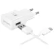 Csomagajánlat - Samsung EP-TA200EWE gyári hálózati fehér gyorstöltő 2A Quick Charge 3.0 15W EP-DW700CWE USB - Type-C adatkábellel 1.5m